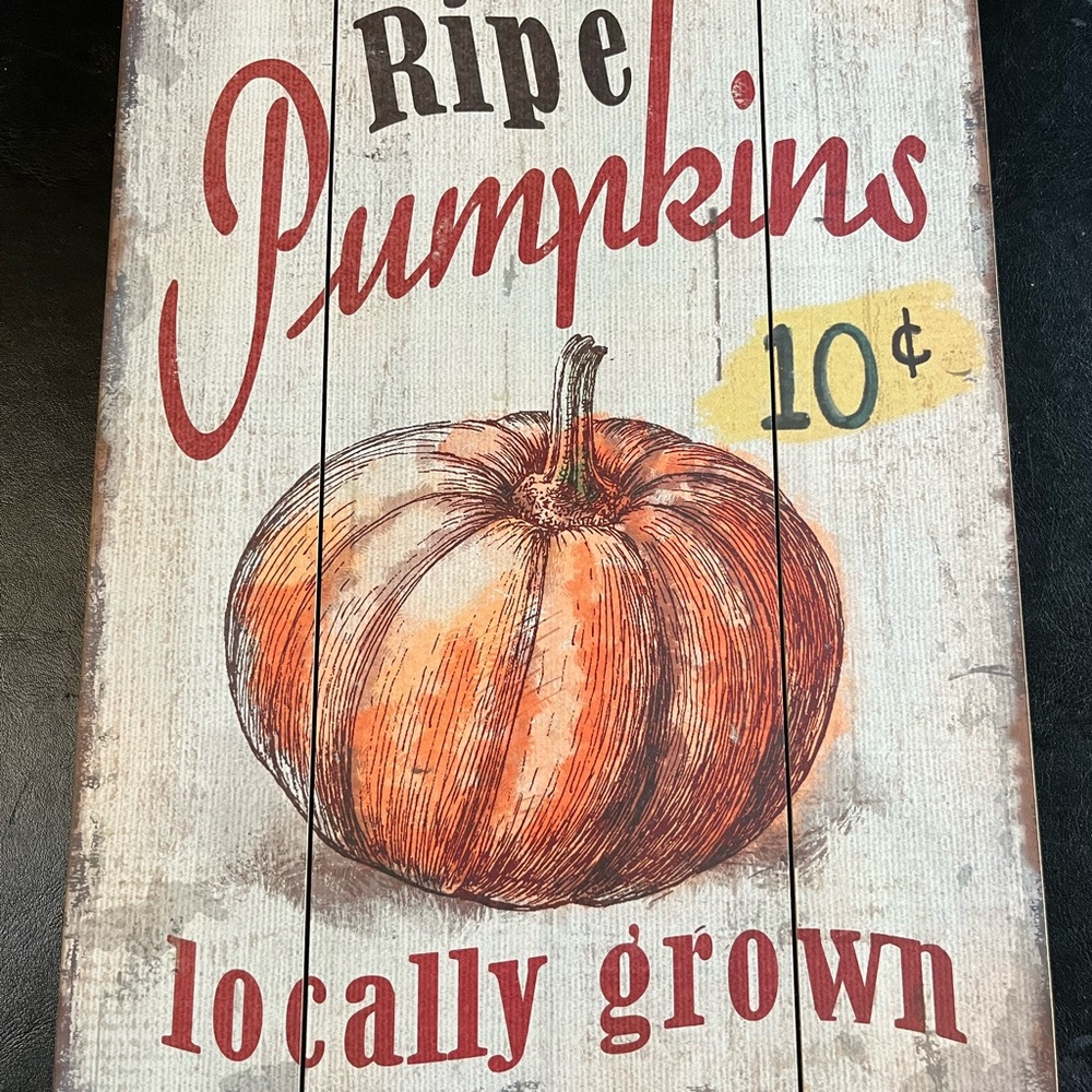 Pumpkin Sign